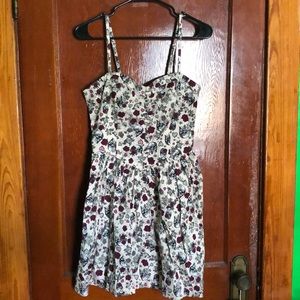 Hell Bunny Skull & Roses Dress
